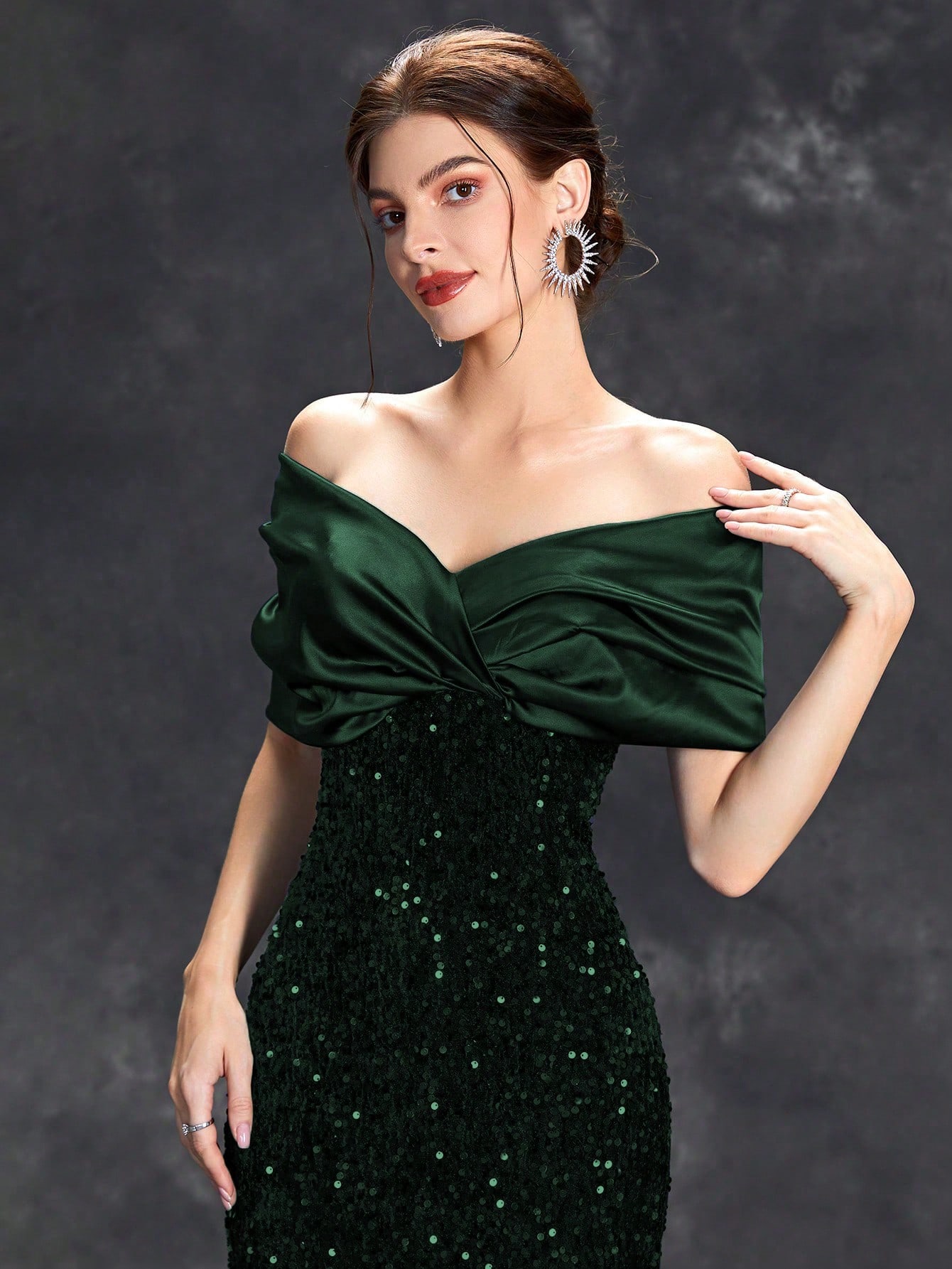Leely Women's Elegant Off The Shoulder Mermaid Party Dress
