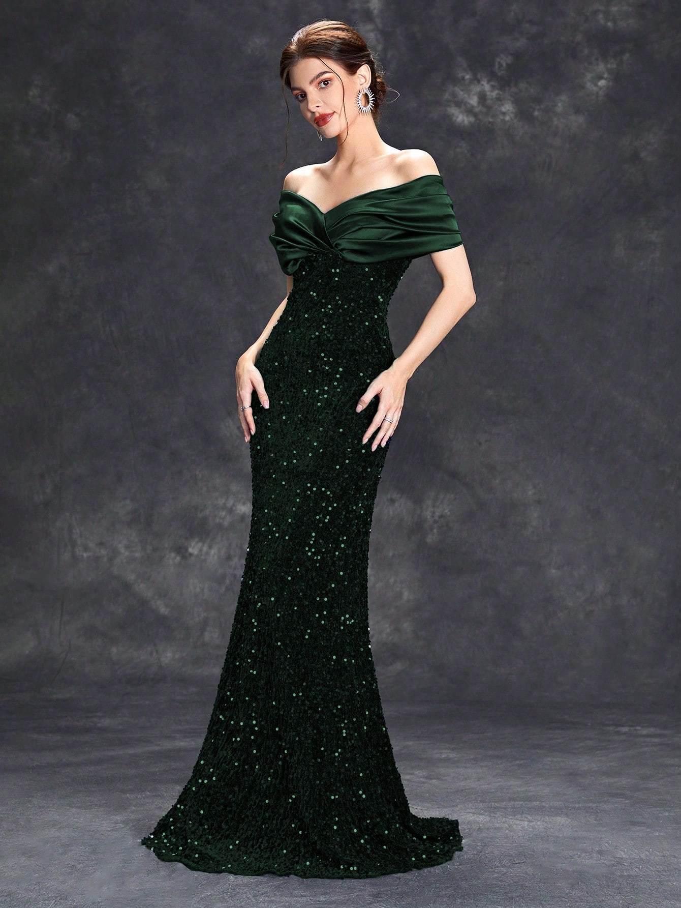 Leely Women's Elegant Off The Shoulder Mermaid Party Dress