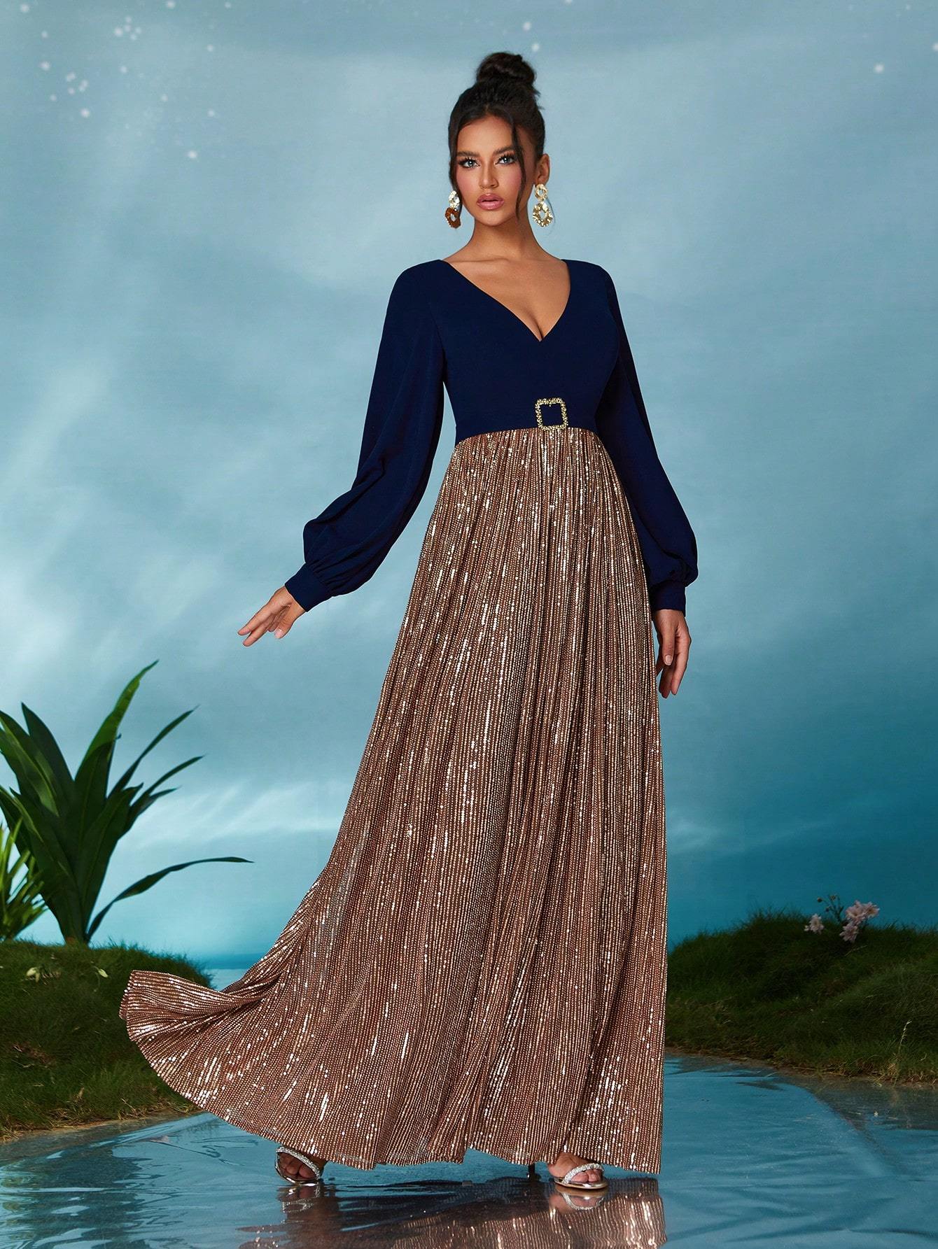 Leely Women's Elegant Sweetheart Cloak Sleeve Lace A-Line Dress