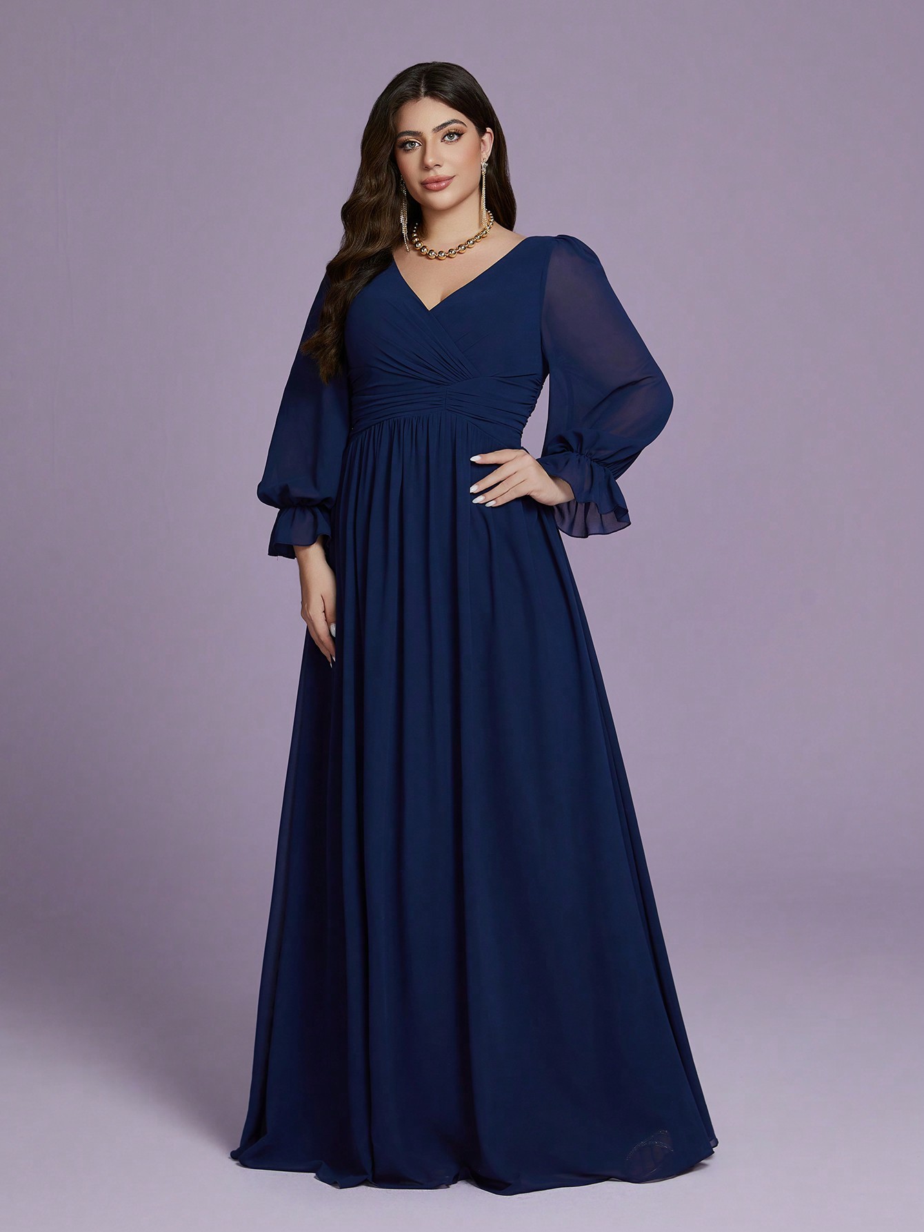 Leely Women's Elegant Sweetheart Cloak Sleeve Lace A-Line Dress
