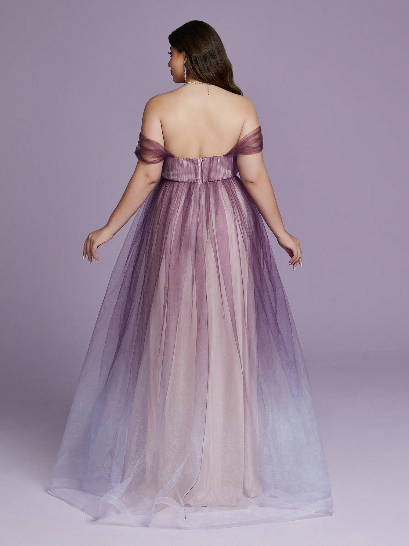 Leely Plus Women's Elegant Off The Shoulder Sleeveless Party Dresses