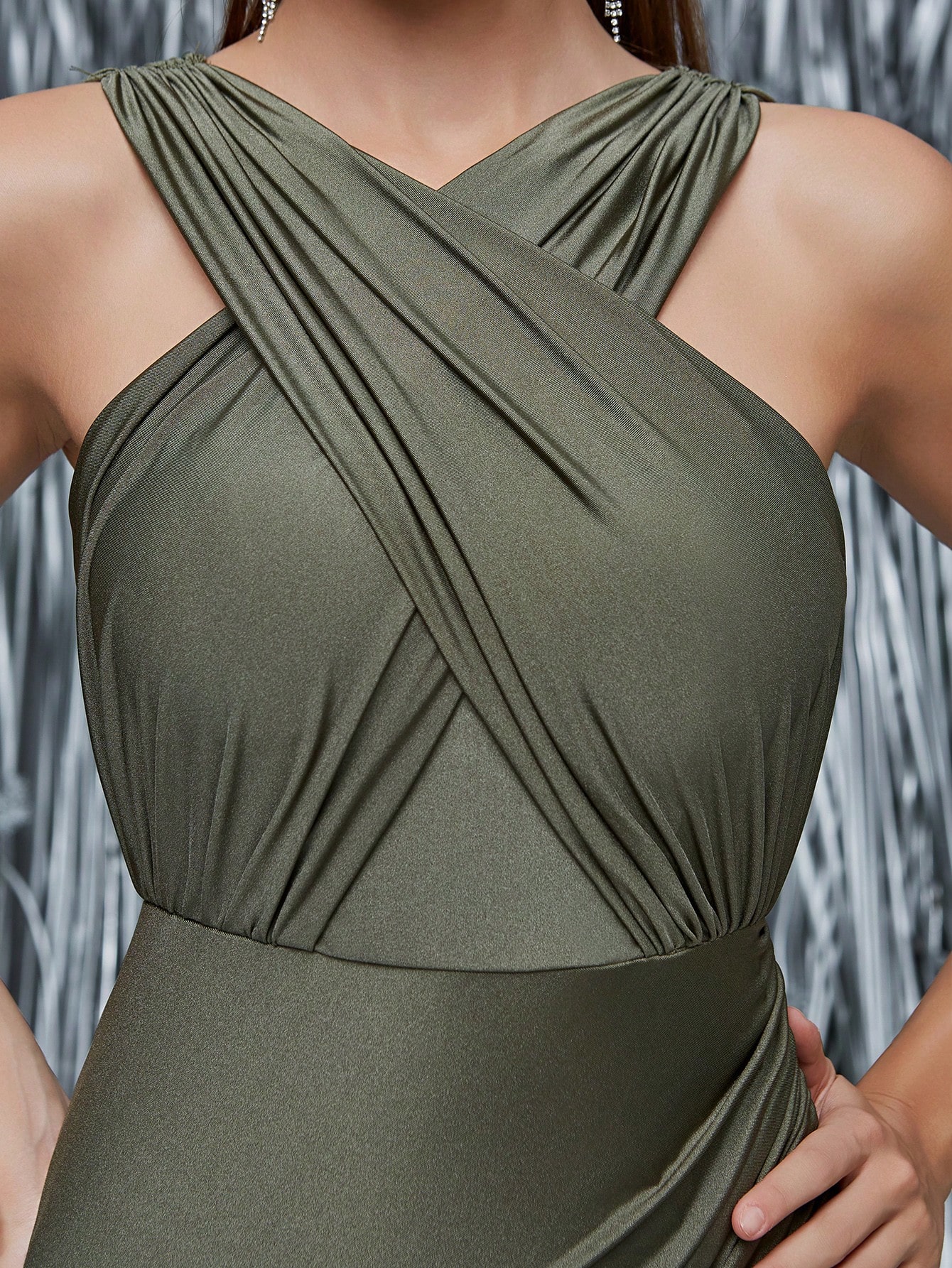 Leely Women's Elegant Straps Sleeveless Prom Dress