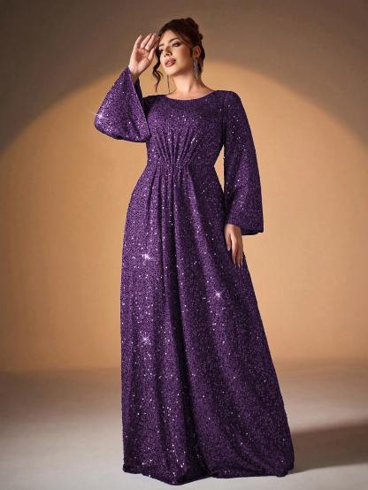 Leely Women's Elegant Sweetheart Cloak Sleeve Lace A-Line Dress