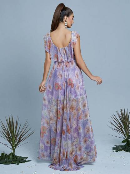 Leely Women's Elegant V Neck Sleeveless Prom Dress