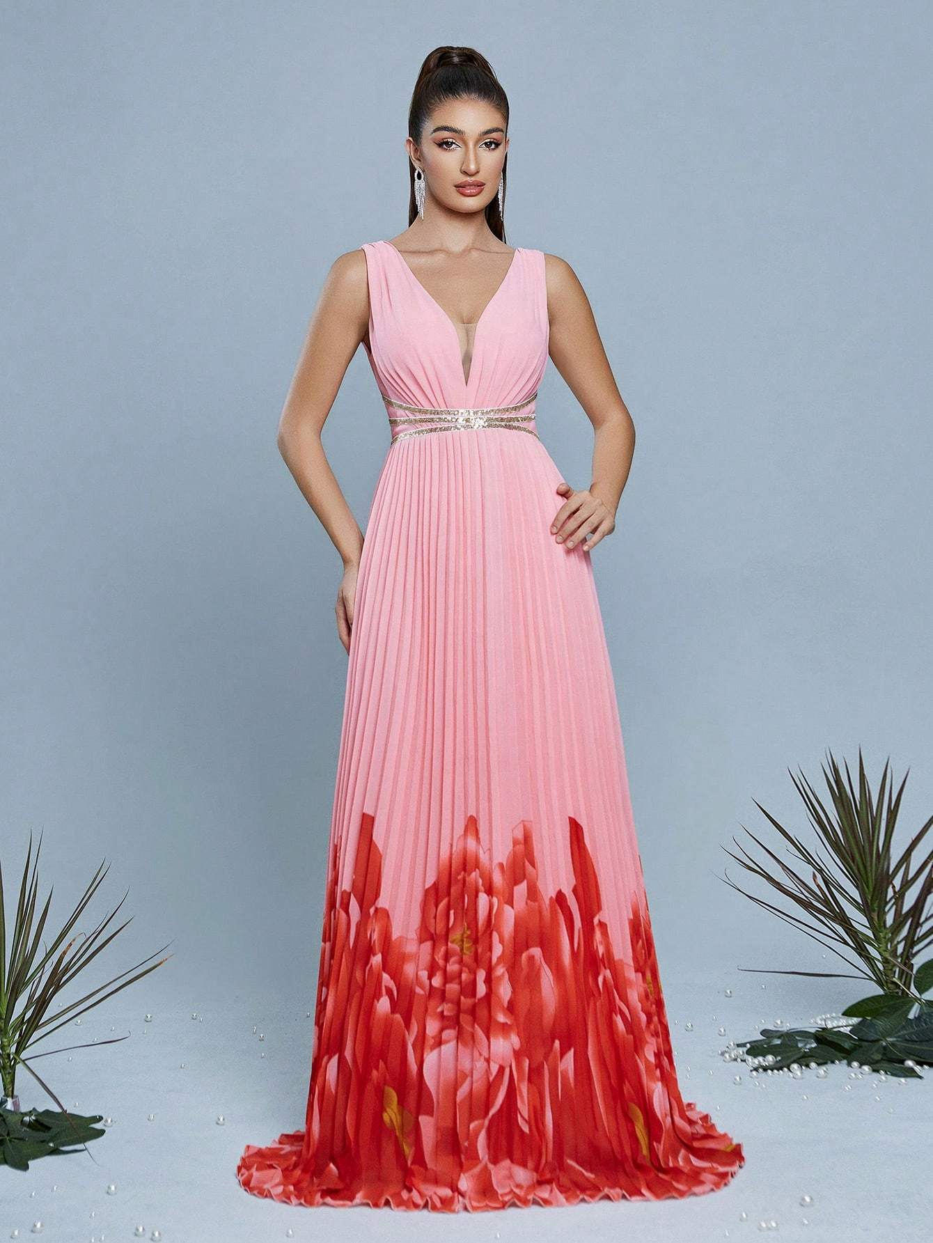 Leely Women's Elegant Sweetheart Cloak Sleeve Lace A-Line Dress
