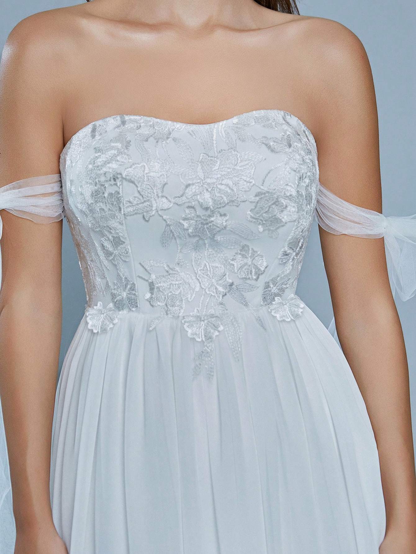 Leely Elegant Strapless Sleeveless Prom Dress