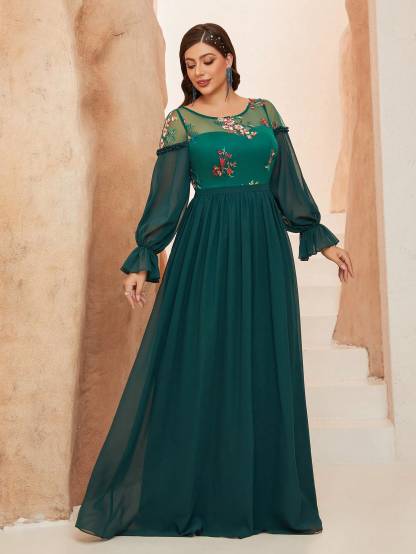 Leely Women's Elegant Sweetheart Cloak Sleeve Lace A-Line Dress