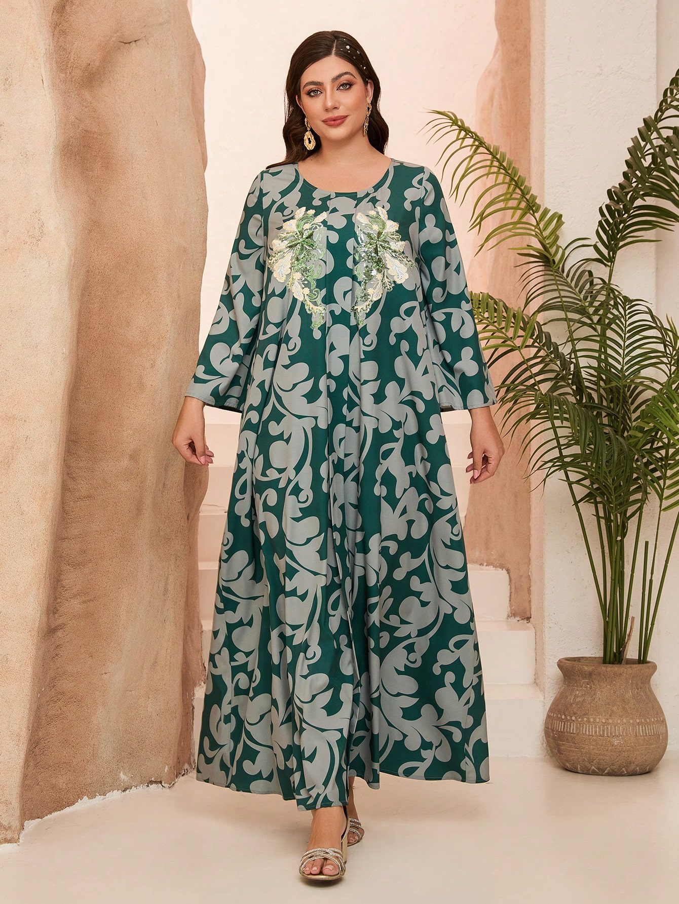 Leely Women's Elegant Sweetheart Cloak Sleeve Lace A-Line Dress