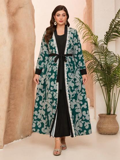 Leely Women's Elegant Sweetheart Cloak Sleeve Lace A-Line Dress