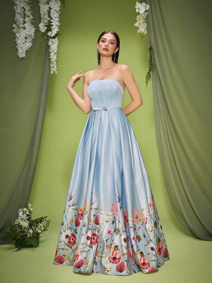 Leely Women's Elegant Sweetheart Cloak Sleeve Lace A-Line Dress