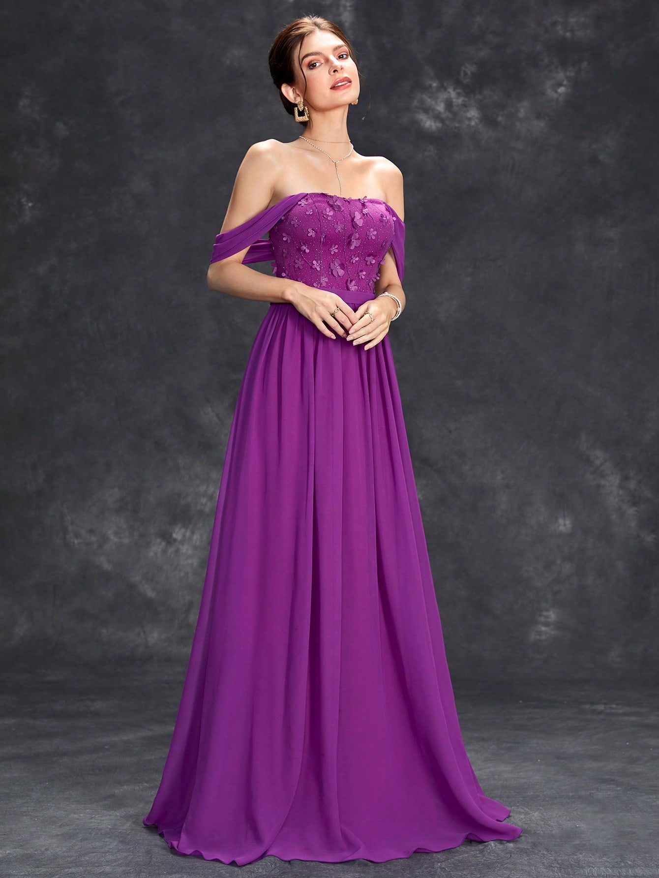 Leely Elegant Spaghetti Straps Sleeveless Evening Gown