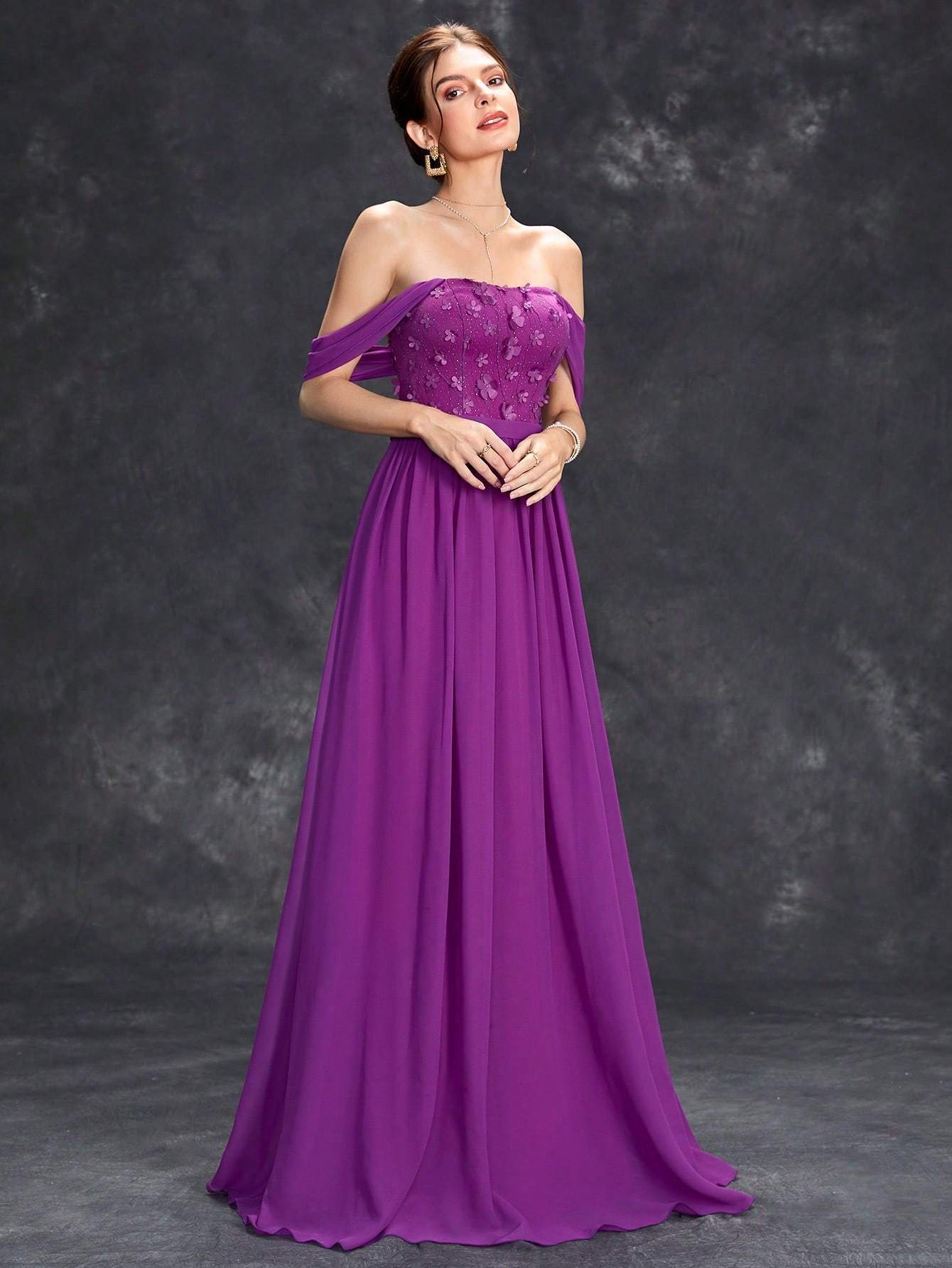 Leely Elegant Spaghetti Straps Sleeveless Evening Gown