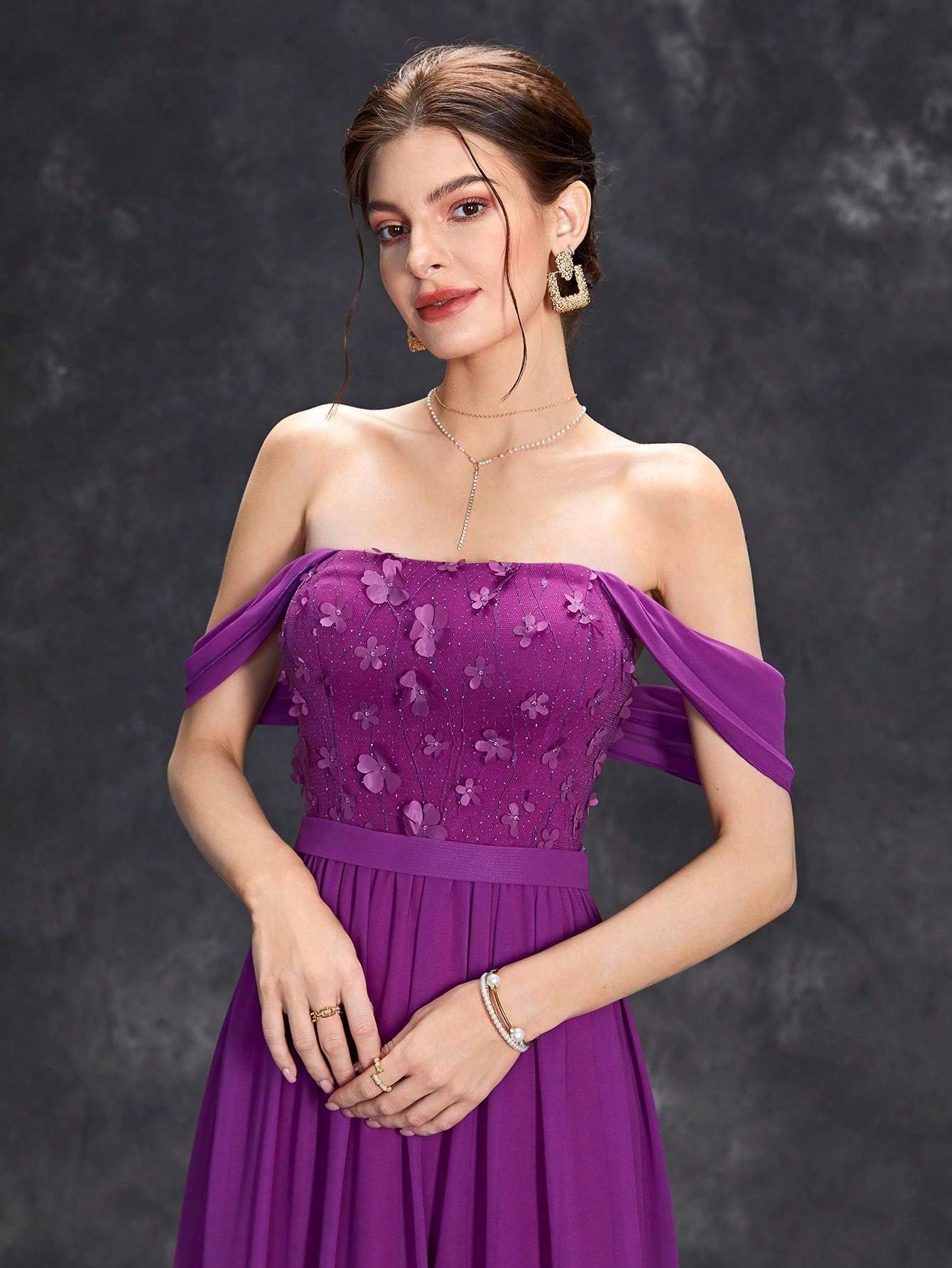 Leely Elegant Spaghetti Straps Sleeveless Evening Gown