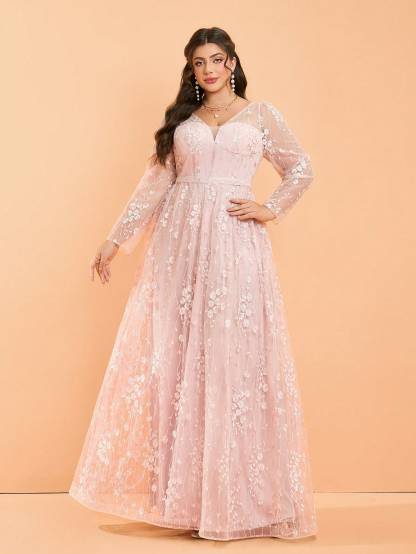Leely Women's Elegant Sweetheart Cloak Sleeve Lace A-Line Dress