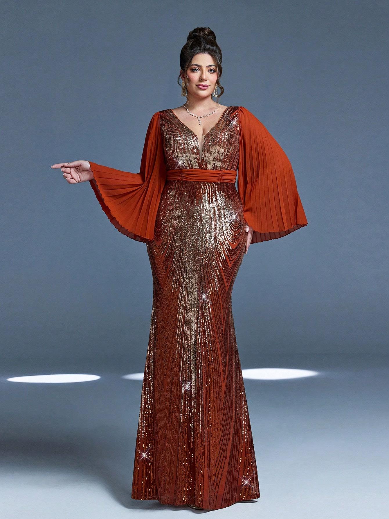 Leely Women's Elegant Sweetheart Cloak Sleeve Lace A-Line Dress