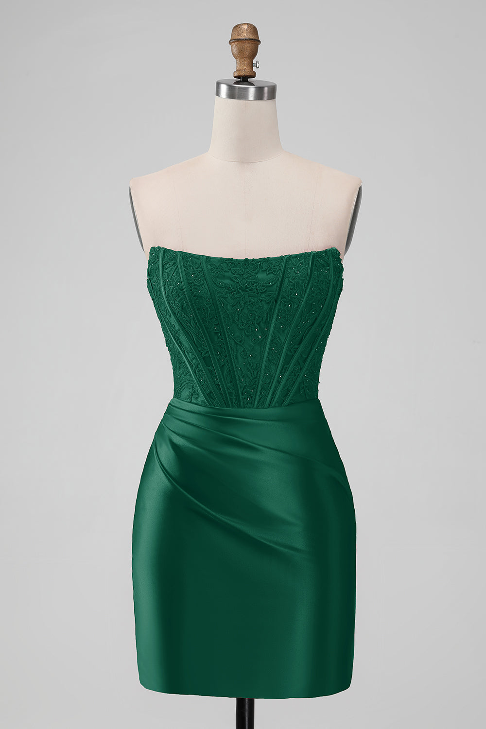 Sparkly Purple Strapless Bodycon Mini Dress for Homecoming