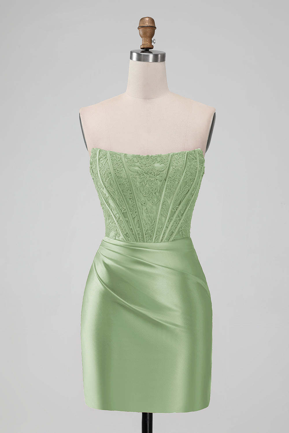 Sparkly Purple Strapless Bodycon Mini Dress for Homecoming