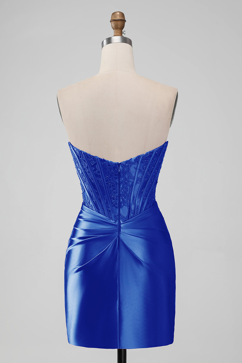 Sparkly Purple Strapless Bodycon Mini Dress for Homecoming