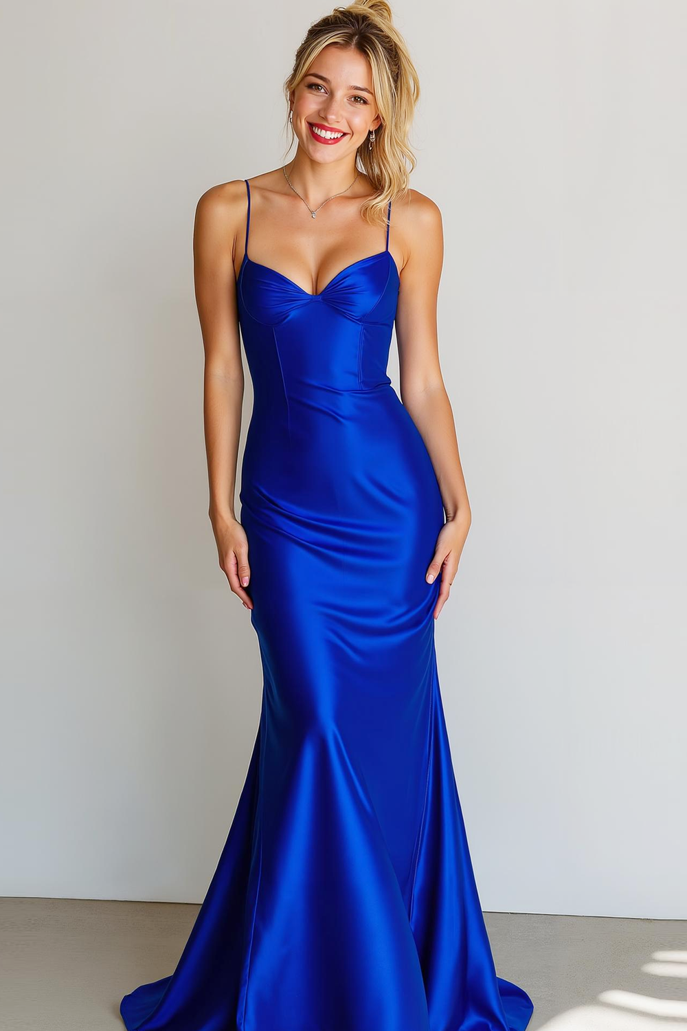 Modecrush Brown Mermaid Sweetheart Long Wedding Guest Dress 