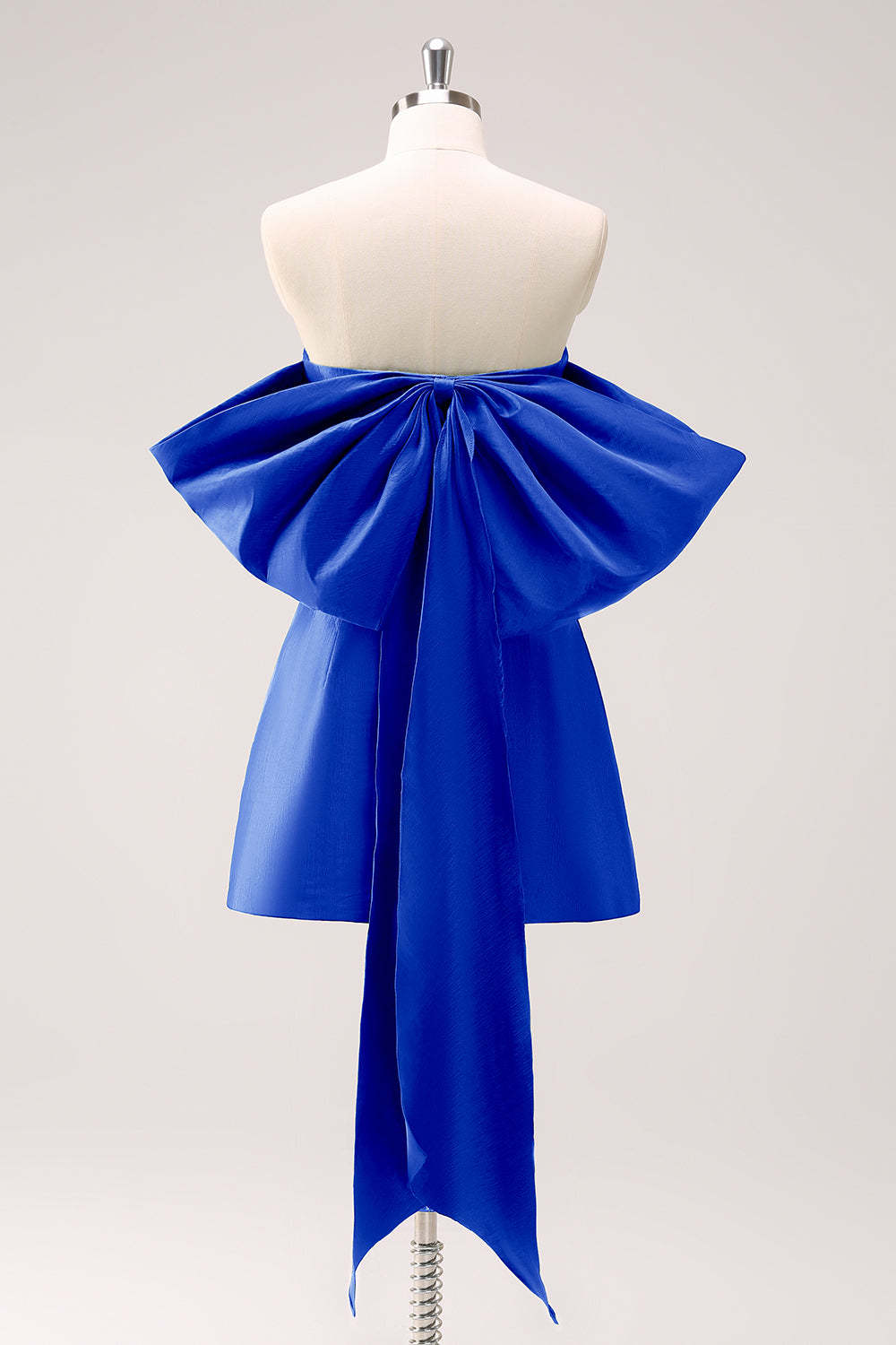 A-Line Dark Green Strapless Short Homecoming Dress with Bow