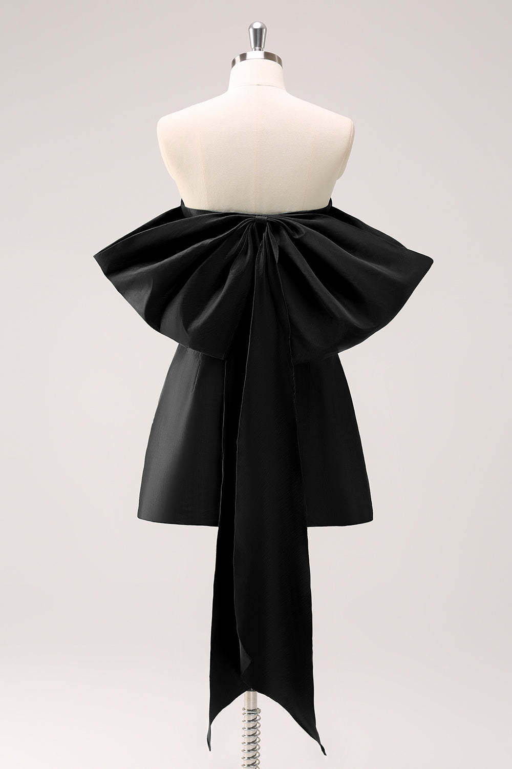 A-Line Dark Green Strapless Short Homecoming Dress with Bow