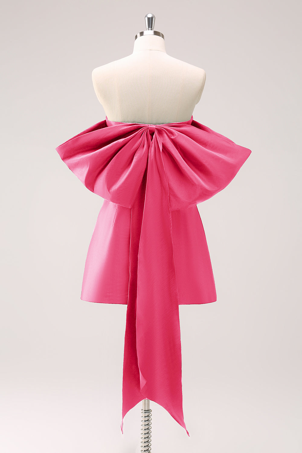 A-Line Dark Green Strapless Short Homecoming Dress with Bow