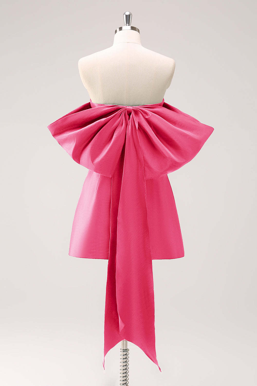 A-Line Dark Green Strapless Short Homecoming Dress with Bow