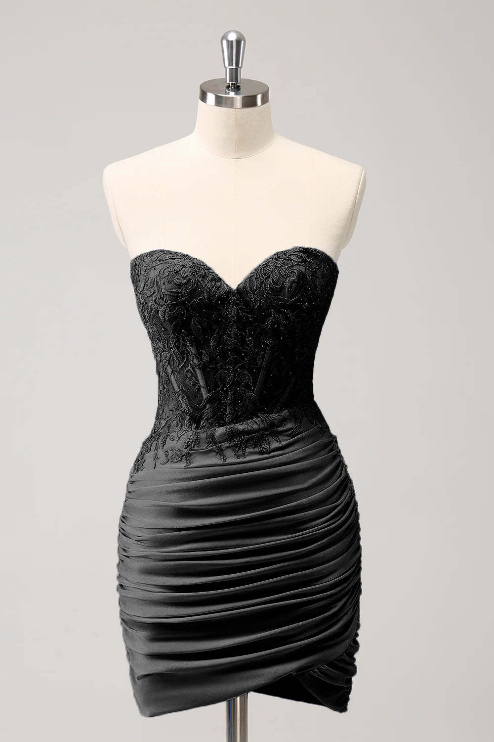 Fuchsia Sweetheart Corset Tight Homecoming Dress with Beading