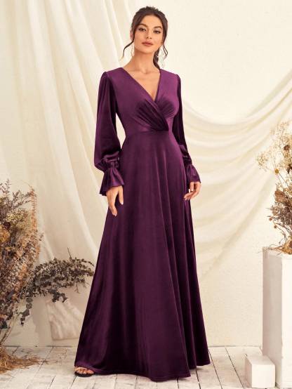 Leely Women's Elegant Sweetheart Cloak Sleeve Lace A-Line Dress