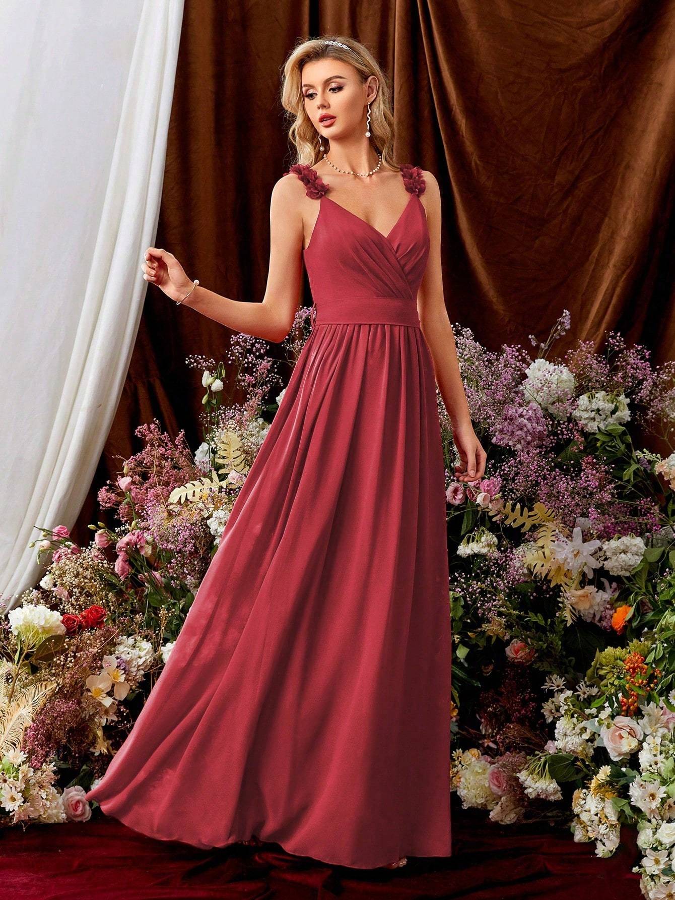 Leely Women's Elegant Sweetheart Cloak Sleeve Lace A-Line Dress