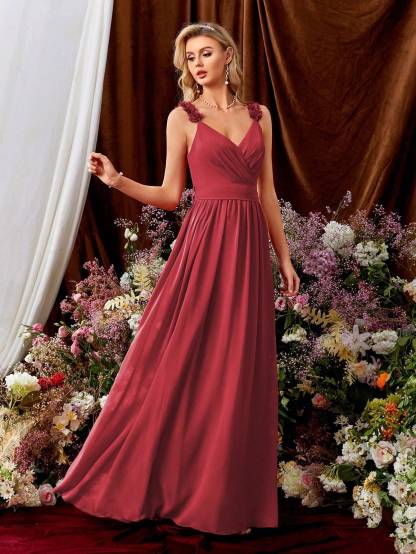 Leely Women's Elegant Sweetheart Cloak Sleeve Lace A-Line Dress