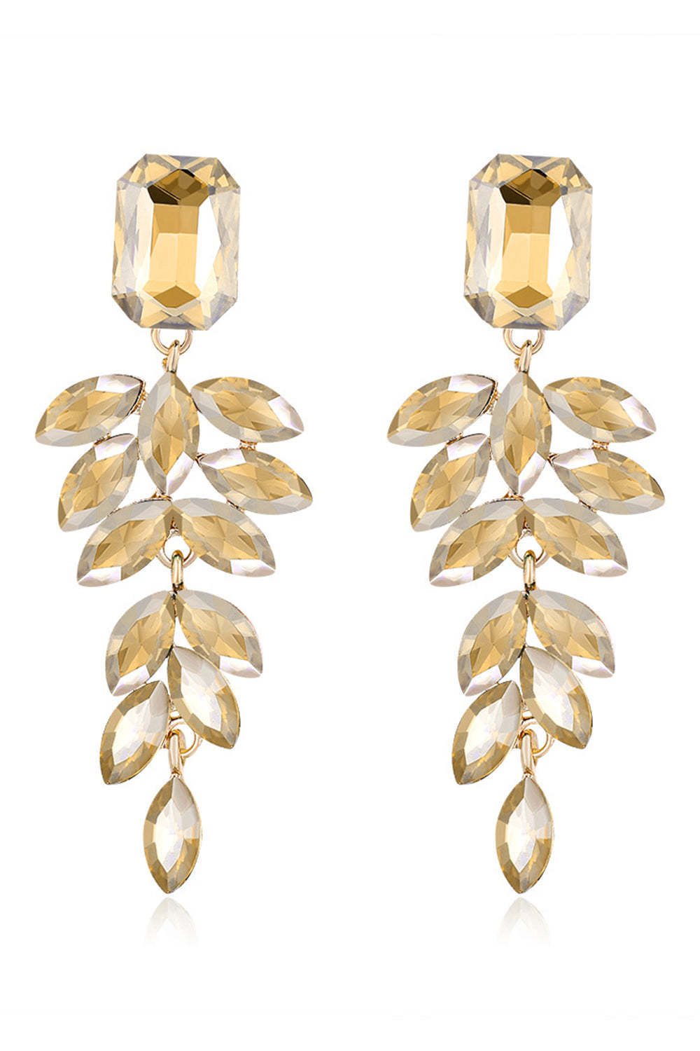 Stylish Dark Green Tassel Drop Earrings