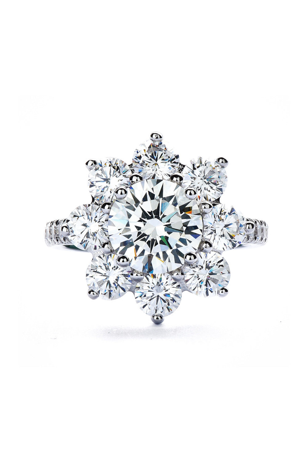 Sparkly Silver 4 Pieces Jewelry Set