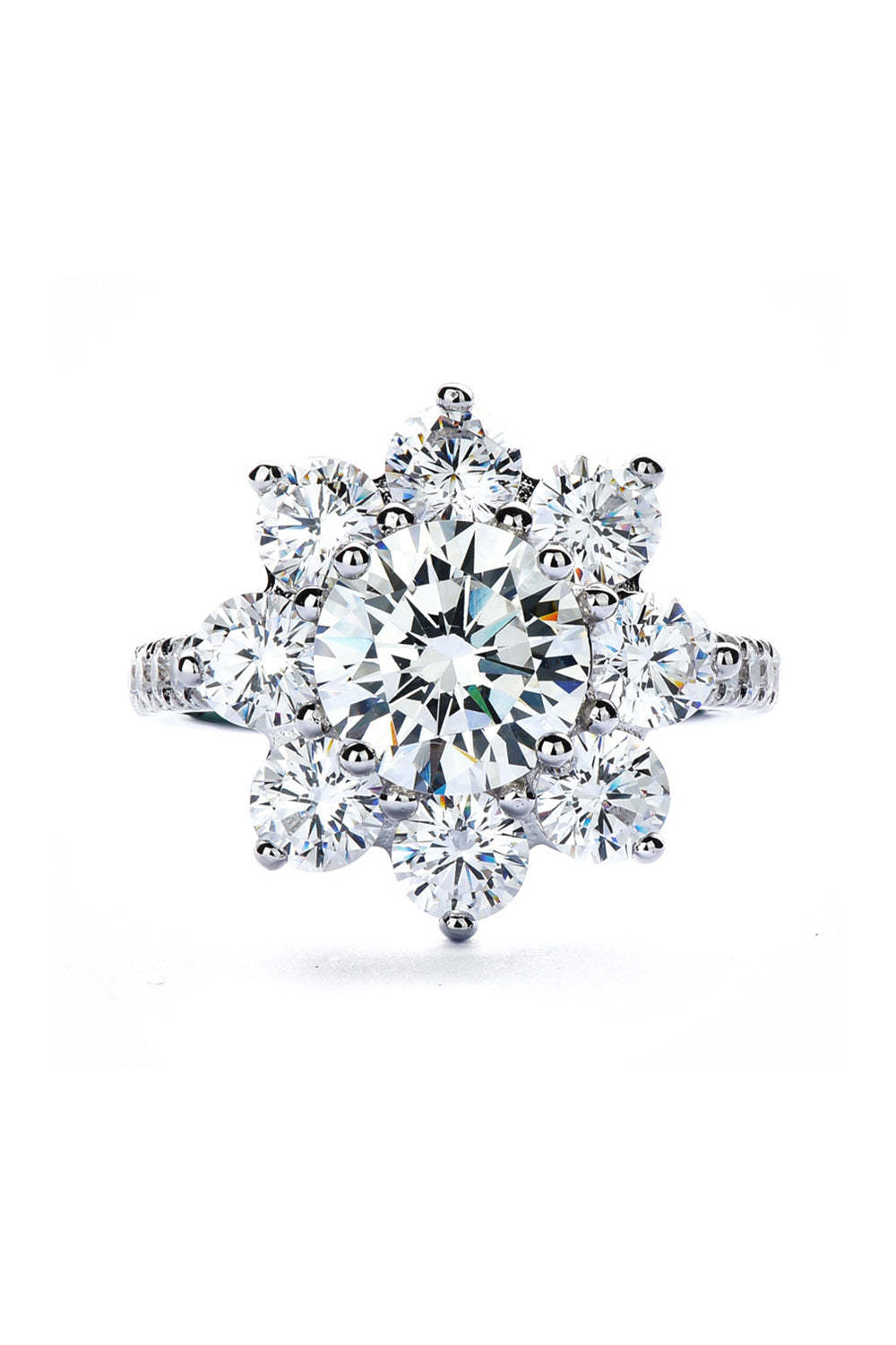 Sparkly Silver 4 Pieces Jewelry Set