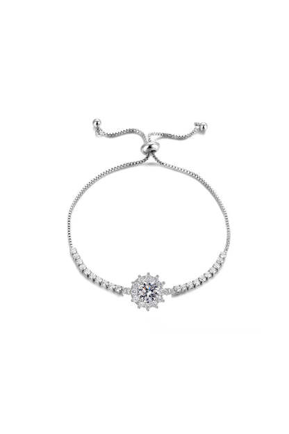 Sparkly Silver 4 Pieces Jewelry Set