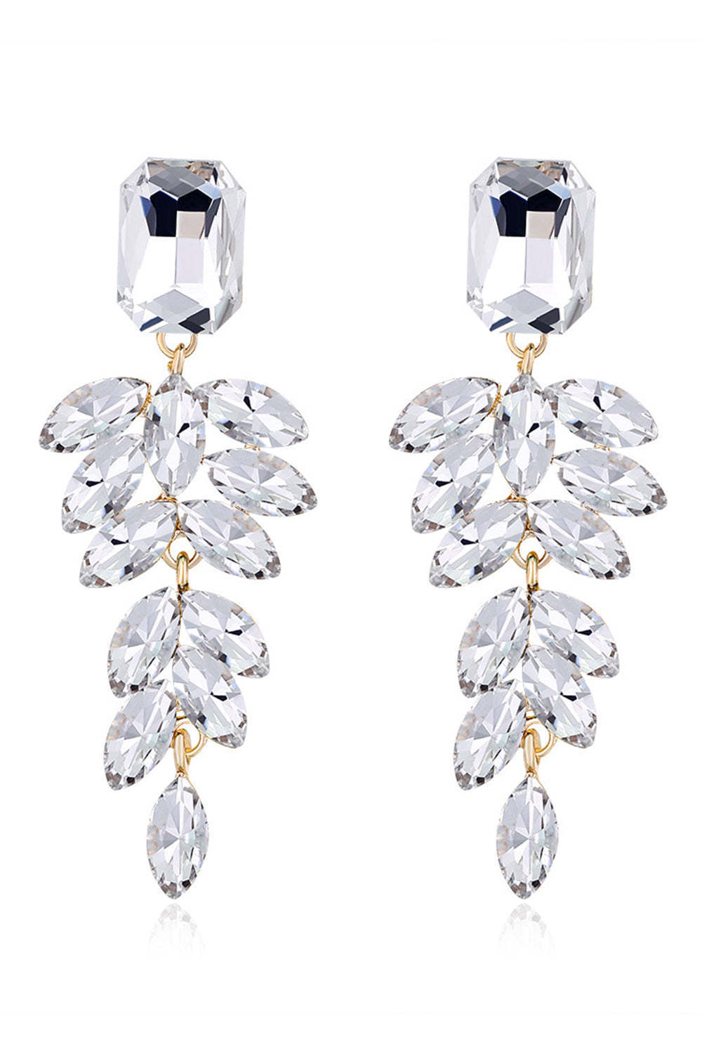 Stylish Dark Green Tassel Drop Earrings