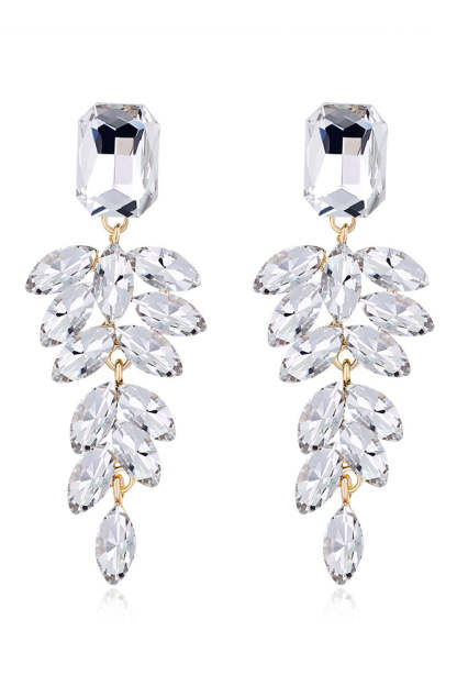 Stylish Dark Green Tassel Drop Earrings