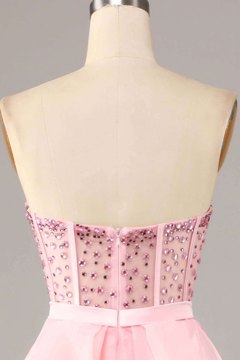 Modecrush Black Strapless Ball Gown Formal Evening Dress