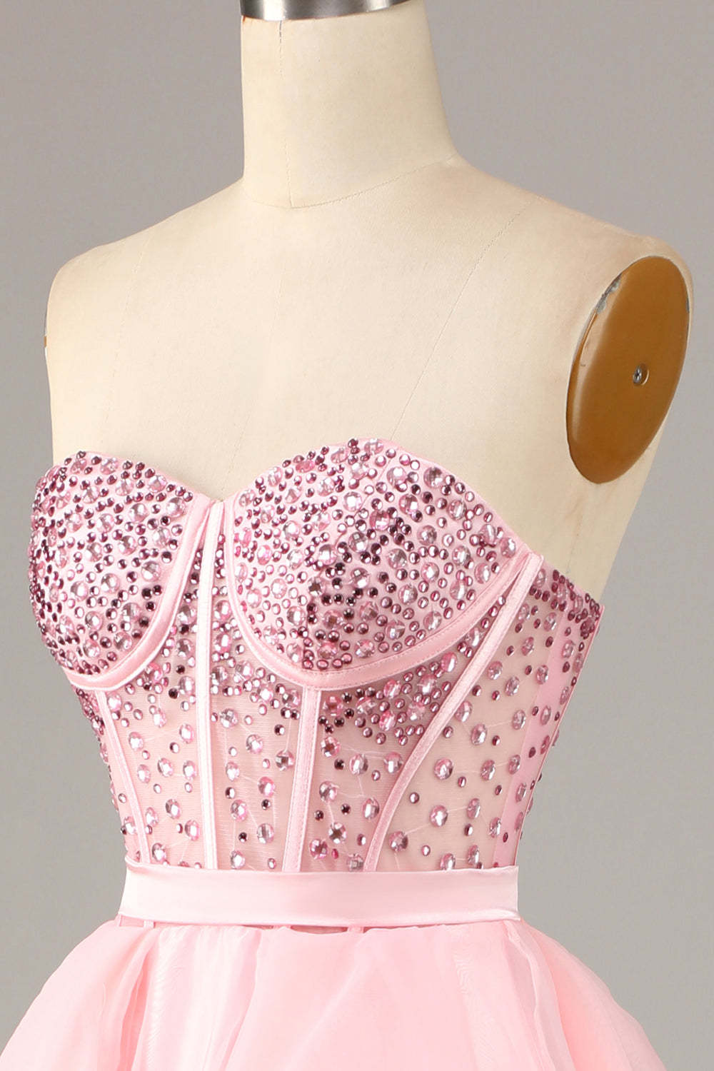 Modecrush Black Strapless Ball Gown Formal Evening Dress