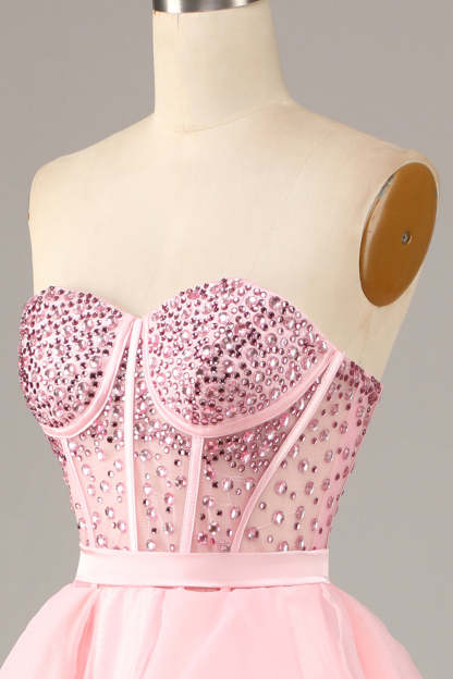 Modecrush Black Strapless Ball Gown Formal Evening Dress