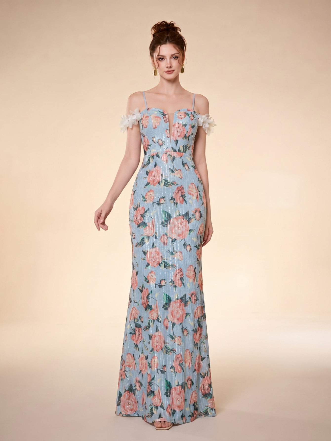 Leely Women's Elegant Off-Shoulder Prom Dress