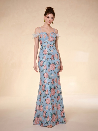 Leely Women's Elegant Off-Shoulder Prom Dress