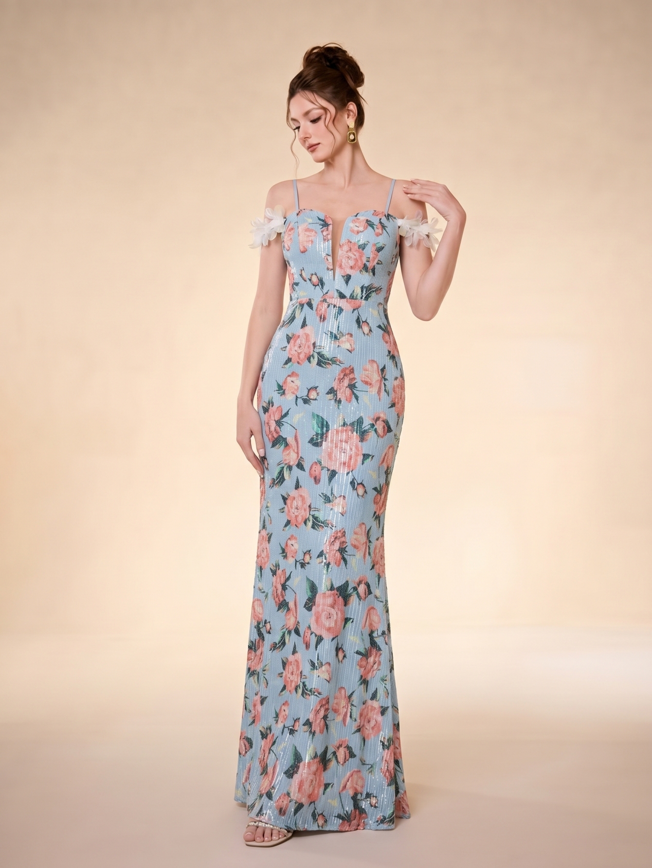 Leely Women's Elegant Off-Shoulder Prom Dress