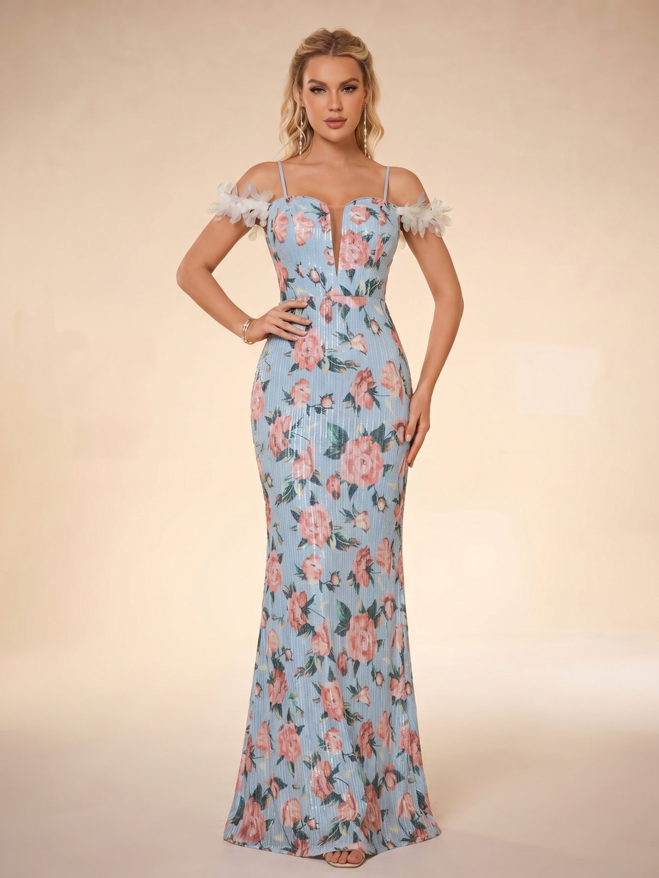 Leely Women's Elegant Off-Shoulder Prom Dress
