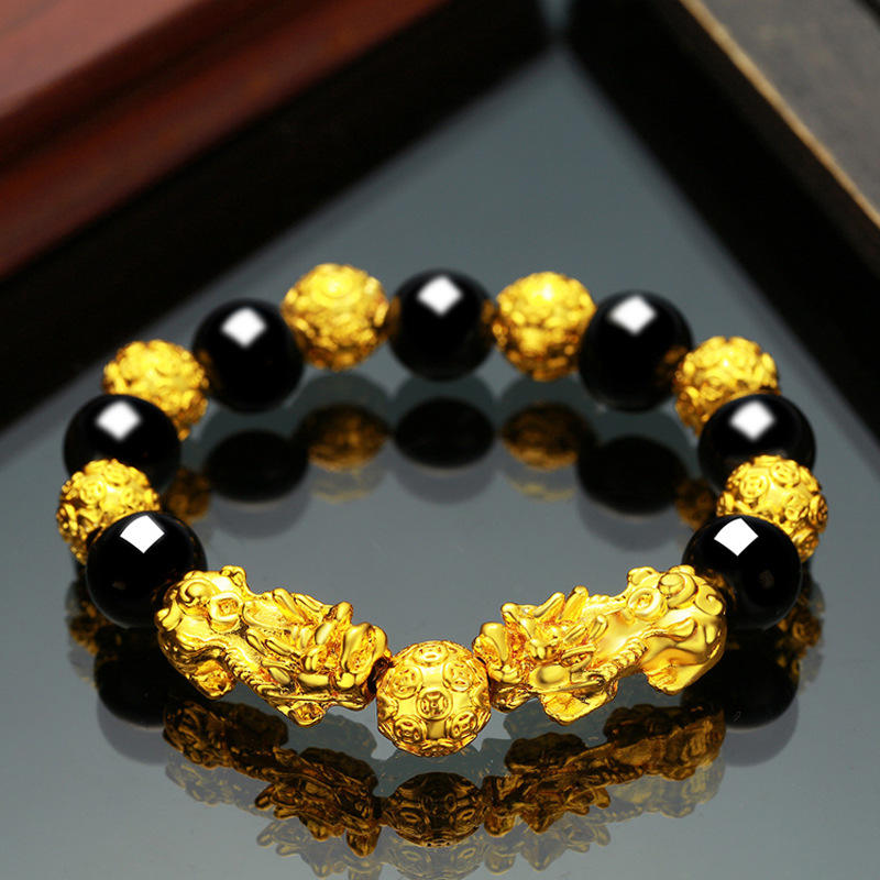 Authentic Black Obsidian Pixiu Bracelet