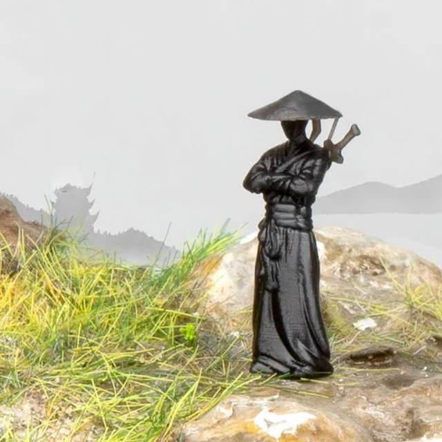 Chinese Kung Fu Swordsman Miniature Handcrafted