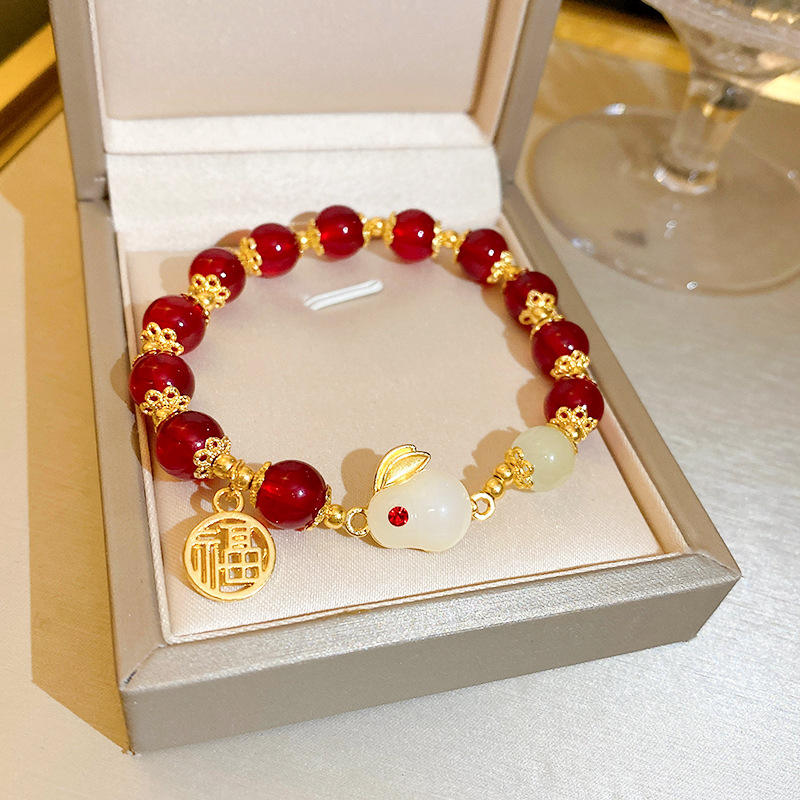 Traditional Red String "Fu" Bracelet