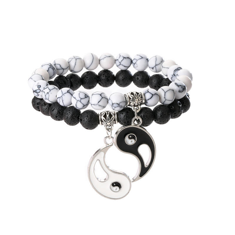 Six-Word Maxim Fortune Bead Bracelet