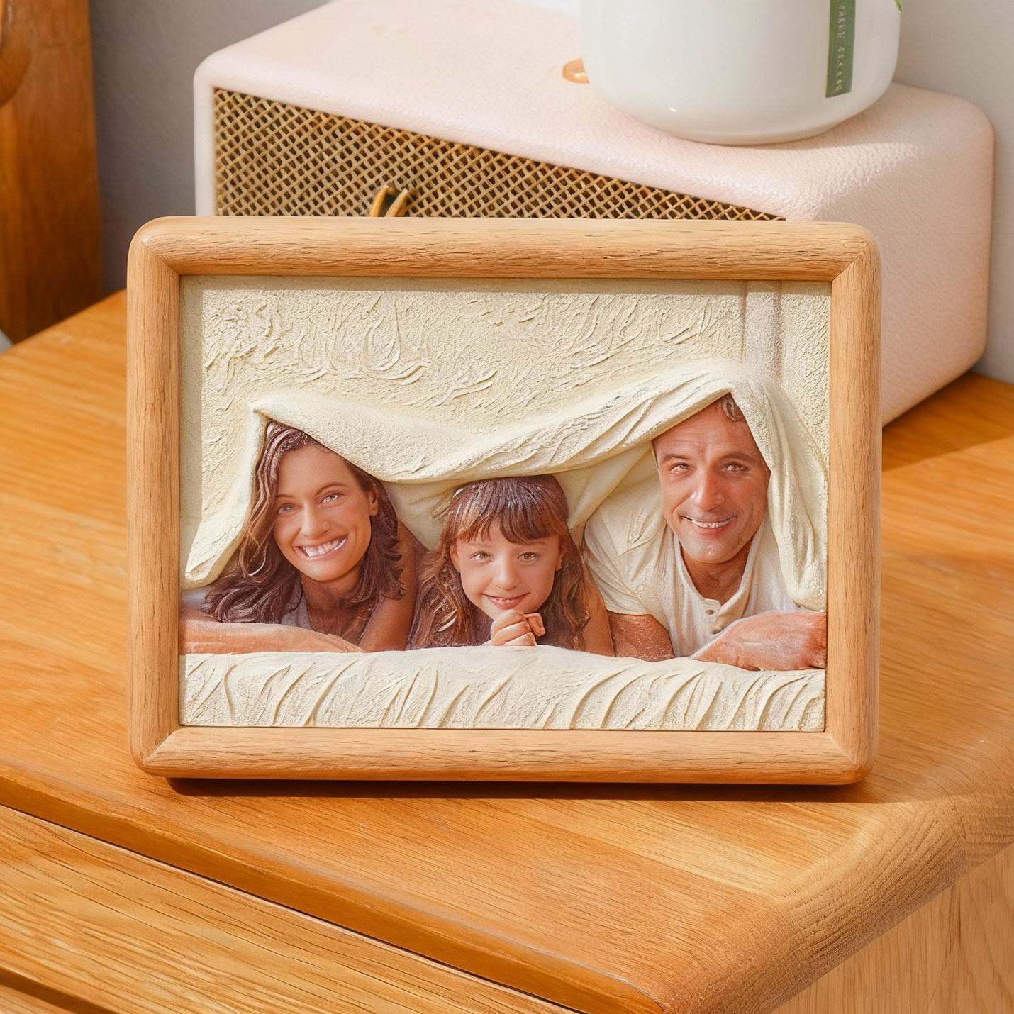 Custom 3D Relief Photo (5x7inch)Ebony