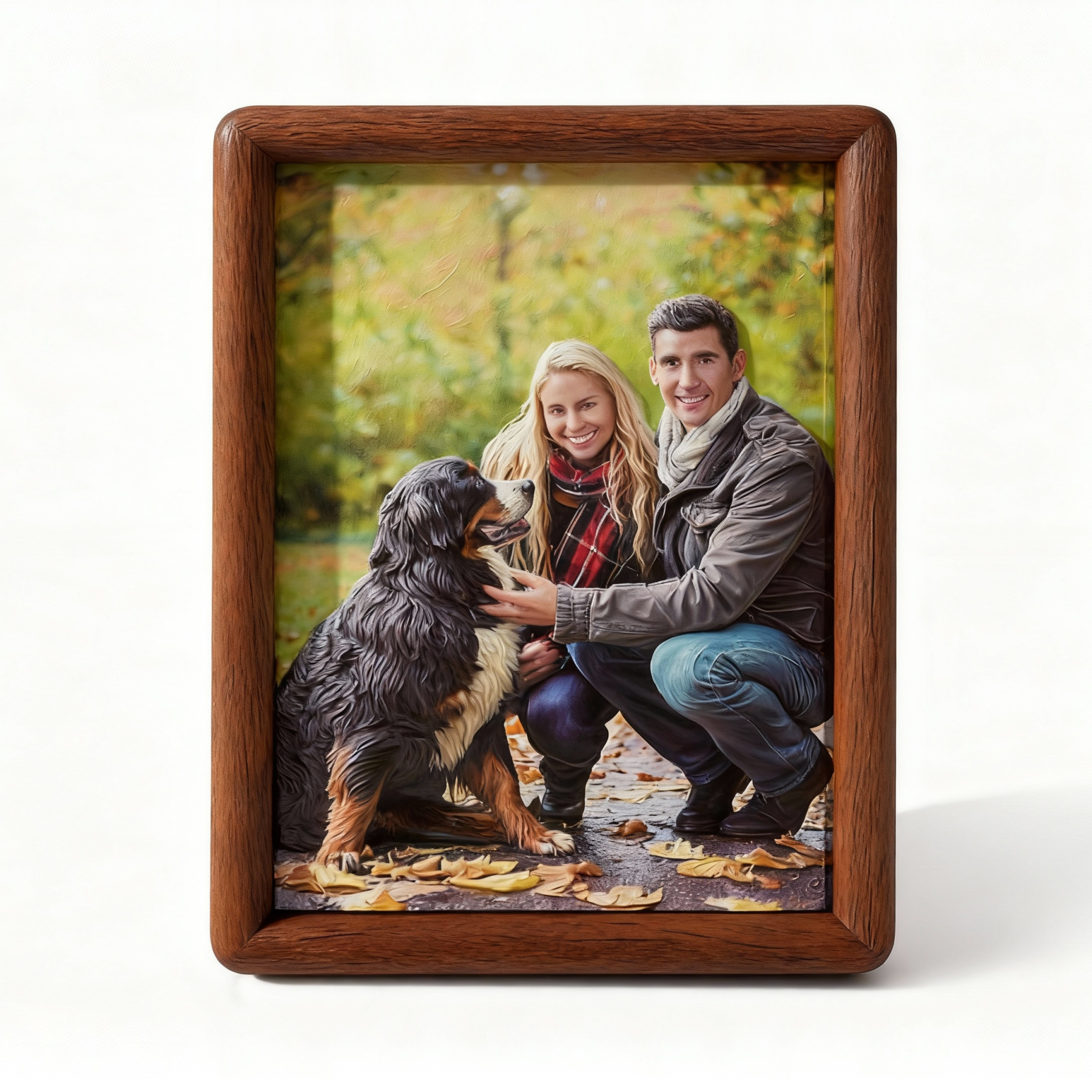 Custom 3D Relief Photo (5x7inch)Ebony